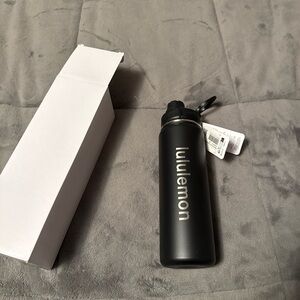 Lululemon Black Back To Life Sport Water Bottle 24oz New With Tag